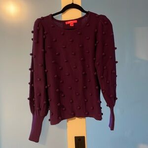 Lilly Pulitzer purple Pom Pom sweater, size large